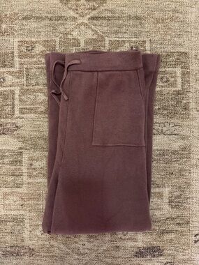 Pink Rose Mauve Fleece Joggers